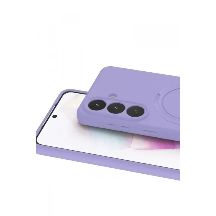 Mey İthalat®  Samsung Galaxy S26 Regal Magsafe Standlı Kapak - Lila