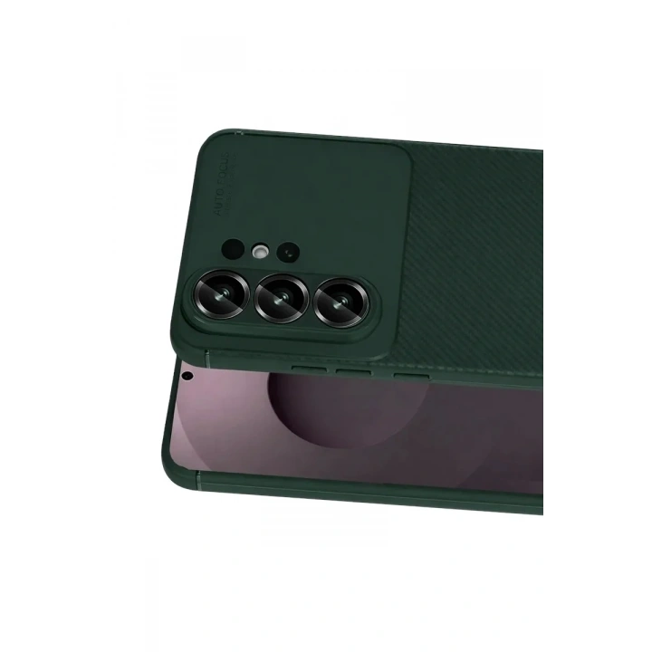 Mey İthalat®  Samsung Galaxy S26 Ultra Auto Focus Karbon Kapak - Koyu Yeşil