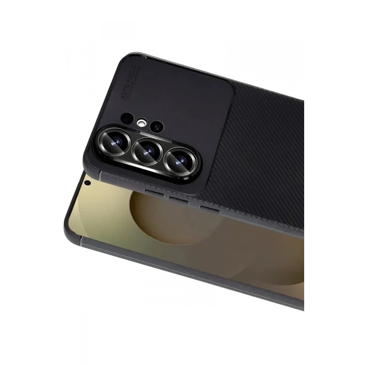 Mey İthalat®  Samsung Galaxy S26 Ultra Auto Focus Karbon Kapak - Siyah