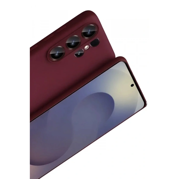 Mey İthalat®  Samsung Galaxy S26 Ultra First Silikon - Bordo