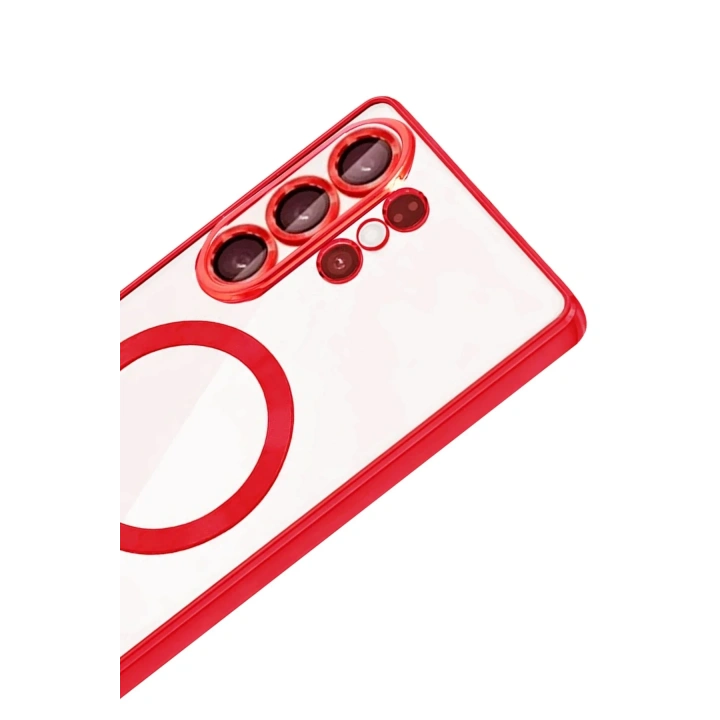 Mey İthalat®  Samsung Galaxy S26 Ultra Kross Magneticsafe Kapak - Kırmızı