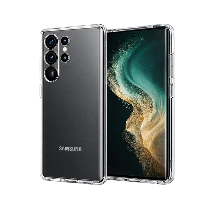 Mey İthalat®  Samsung Galaxy S26 Ultra Lüx Şeffaf Silikon - Şeffaf