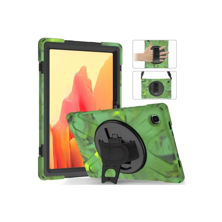 Mey İthalat®  Samsung Galaxy T220 Tab A7 Lite 8.7 Kılıf Amazing Tablet Kapak - Kamuflaj