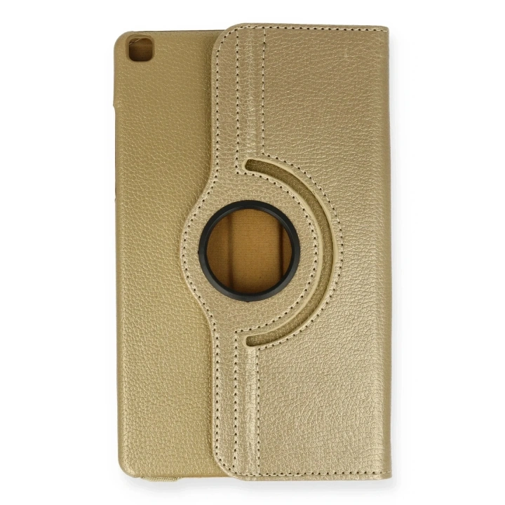 Mey İthalat®  Samsung Galaxy T290 Tab A 8 Kılıf 360 Tablet Deri Kılıf - Gold