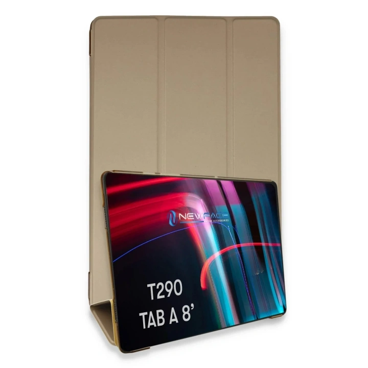 Mey İthalat®  Samsung Galaxy T290 Tab A 8 Kılıf Tablet Smart Kılıf - Gold