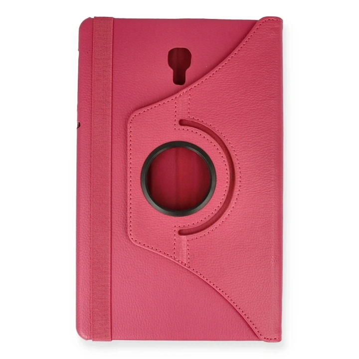 Mey İthalat®  Samsung Galaxy T590 Tab A 10.5 Kılıf 360 Tablet Deri Kılıf - Pembe