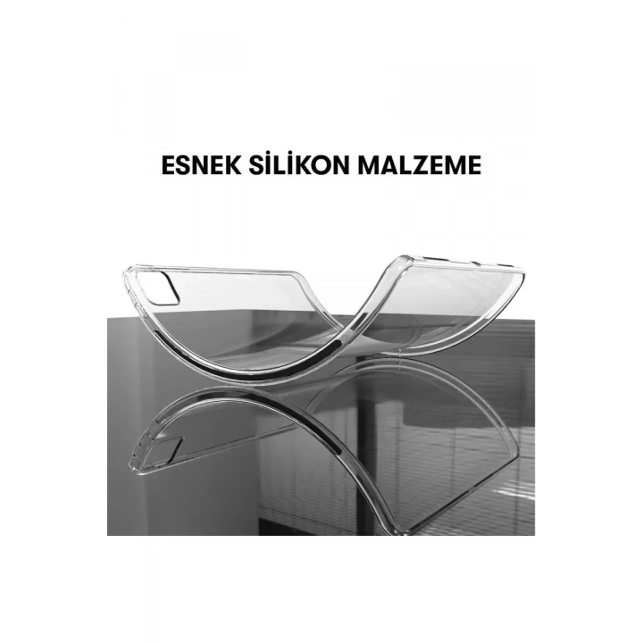 Mey İthalat®  Samsung Galaxy T737 Tab S7 FE 12.4 Kılıf Anti Shock Tablet Silikon - Şeffaf