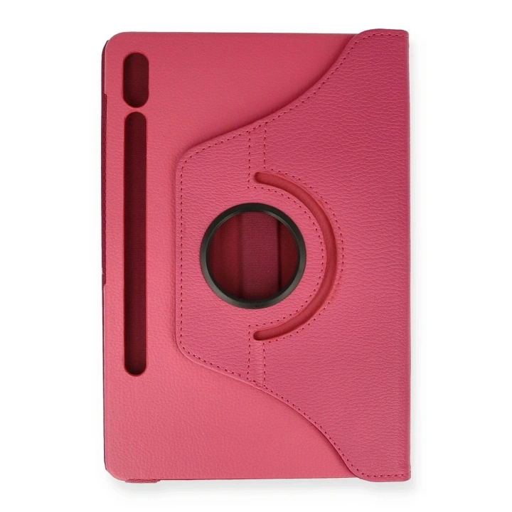 Mey İthalat®  Samsung Galaxy T860 Tab S6 10.5 Kılıf 360 Tablet Deri Kılıf - Pembe