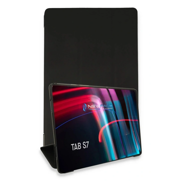 Mey İthalat®  Samsung Galaxy T870 Tab S7 11 Kılıf Tablet Smart Kılıf - Siyah