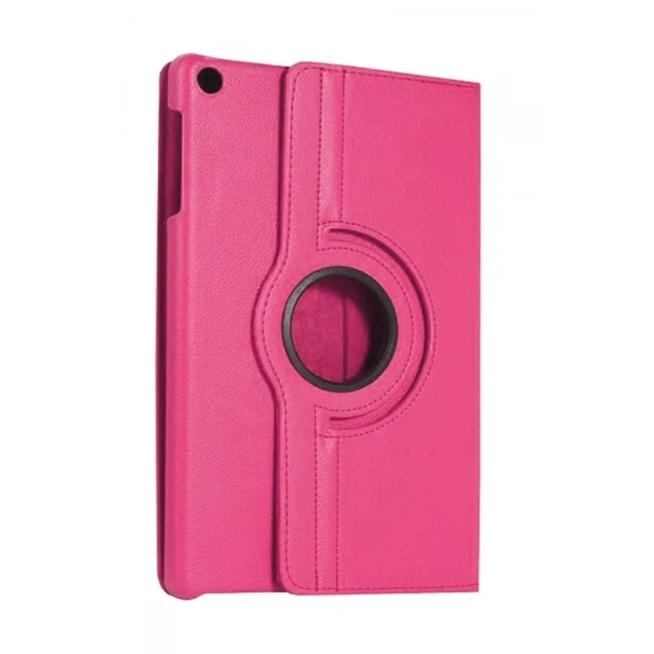 Mey İthalat®  Samsung Galaxy Tab A11 360 Tablet Deri Kılıf - Pembe