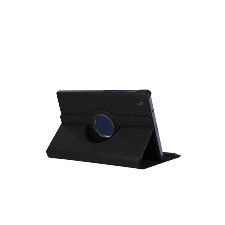 Mey İthalat®  Samsung Galaxy Tab A11 360 Tablet Deri Kılıf - Siyah