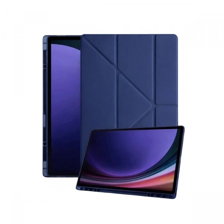 Mey İthalat®  Samsung Galaxy Tab A11 Plus Kalemlikli Mars Tablet Kılıfı - Lacivert