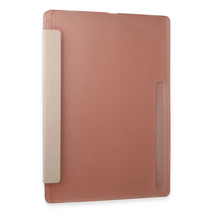 Mey İthalat®  Samsung Galaxy Tab A9 Plus Kılıf Kalemlikli Mars Tablet Kılıfı - Rose Gold
