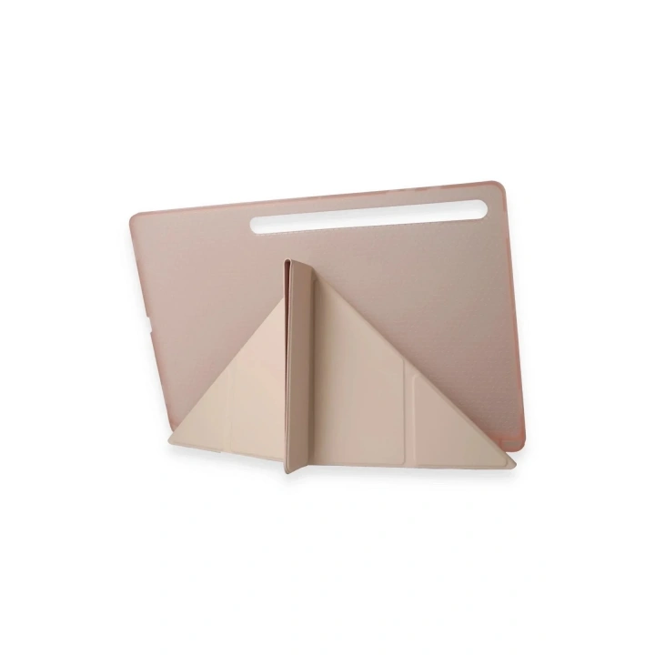 Mey İthalat®  Samsung Galaxy Tab A9 Plus Kılıf Kalemlikli Mars Tablet Kılıfı - Rose Gold