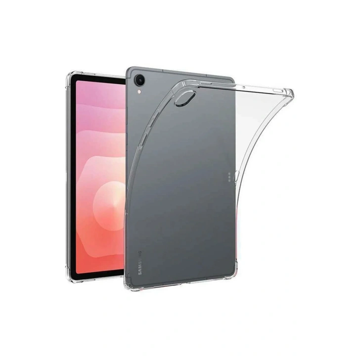 Mey İthalat®  Samsung Galaxy Tab S11 Kılıf Anti Shock Tablet Silikon - Şeffaf