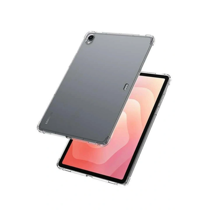 Mey İthalat®  Samsung Galaxy Tab S11 Kılıf Anti Shock Tablet Silikon - Şeffaf