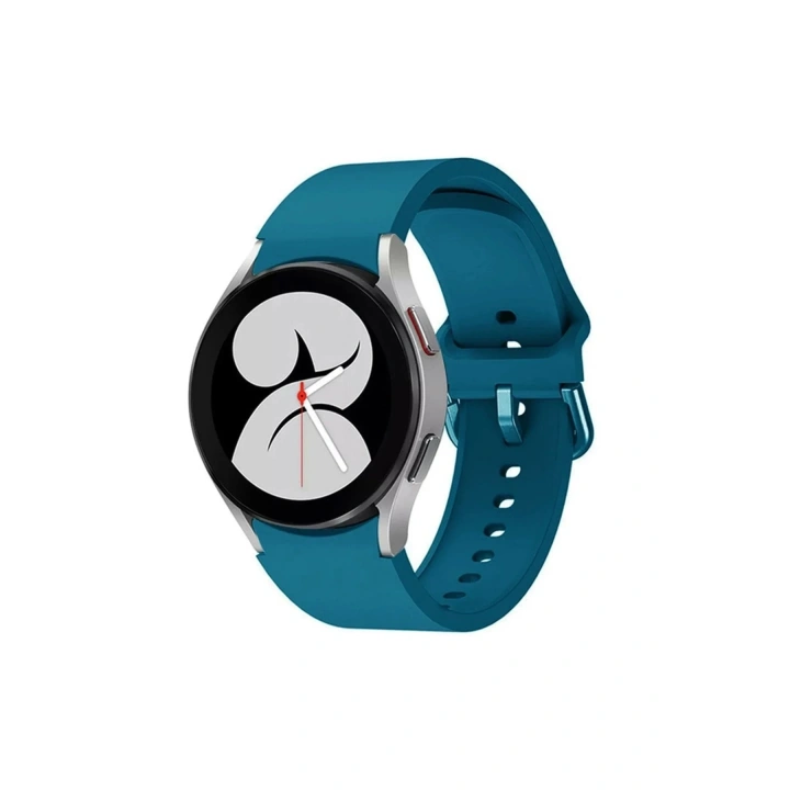 Mey İthalat®  Samsung Galaxy Watch 4 Klasik Kordon - Petrol Mavisi