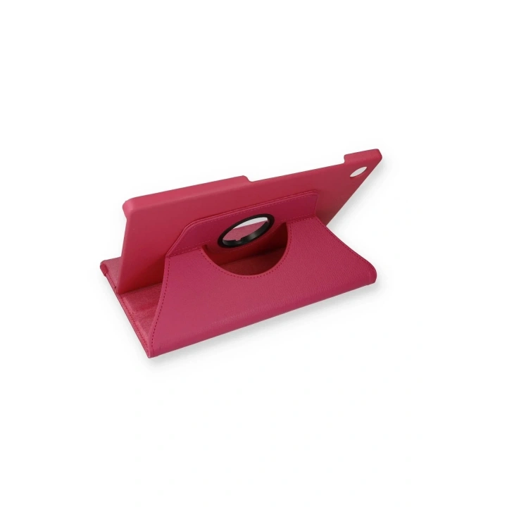 Mey İthalat®  Samsung Galaxy X200 Tab A8 10.5 Kılıf 360 Tablet Deri Kılıf - Pembe
