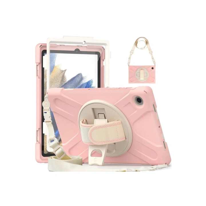 Mey İthalat®  Samsung Galaxy X200 Tab A8 10.5 Kılıf Amazing Tablet Kapak - Pembe