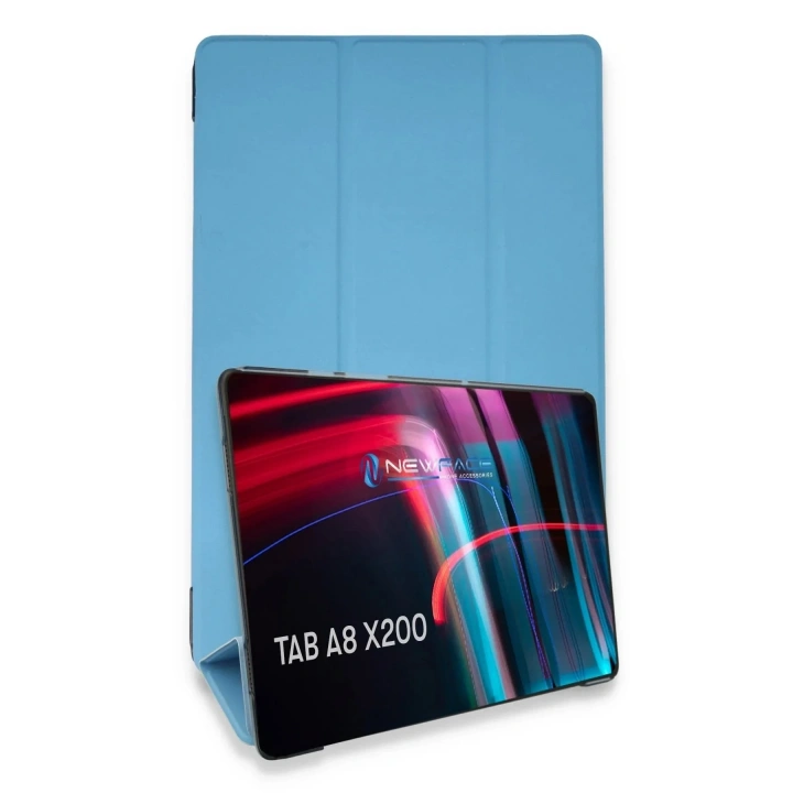 Mey İthalat®  Samsung Galaxy X200 Tab A8 10.5 Kılıf Tablet Smart Kılıf - Mavi