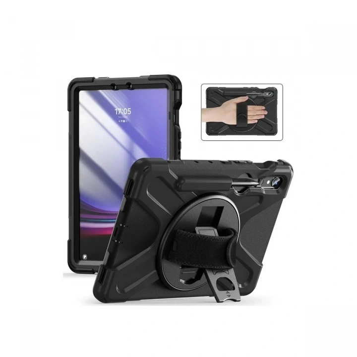 Mey İthalat®  Samsung Galaxy X730 Tab S11 Kılıf Amazing Tablet Kapak - Siyah