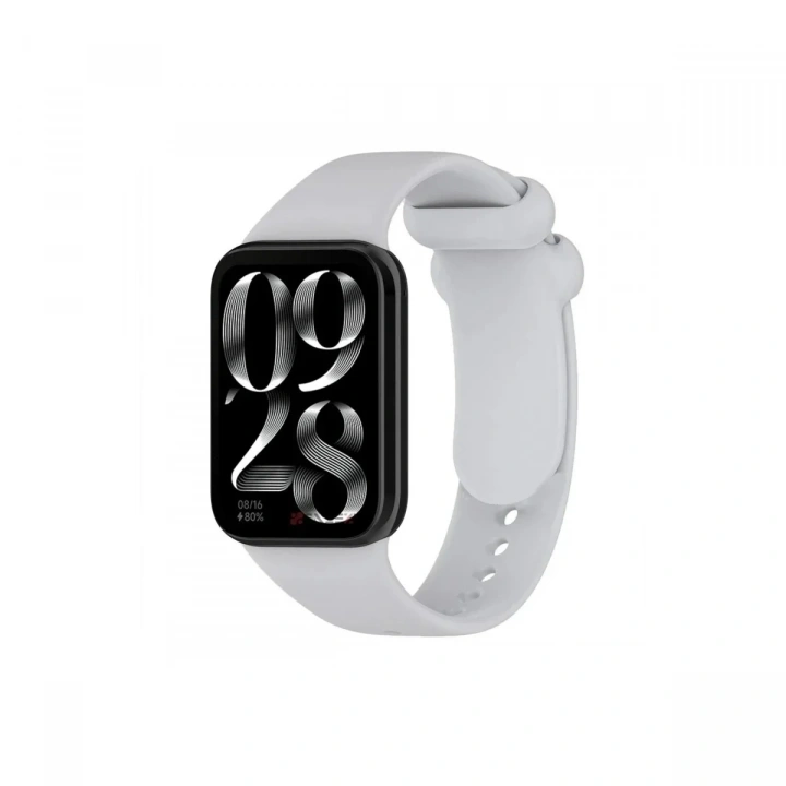 Mey İthalat®   Smart Band 8 Pro Klasik Kordon - Açık Gri