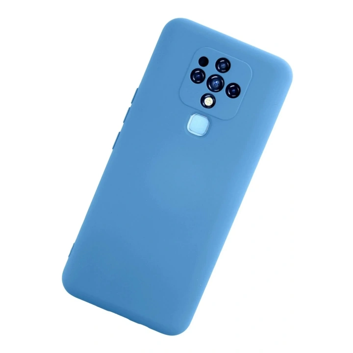 Mey İthalat®  Tecno Camon 16 Kılıf Nano içi Kadife Silikon - Mavi