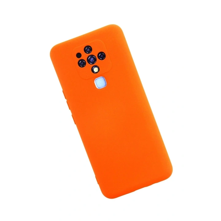 Mey İthalat®  Tecno Camon 16 Kılıf Nano içi Kadife Silikon - Turuncu