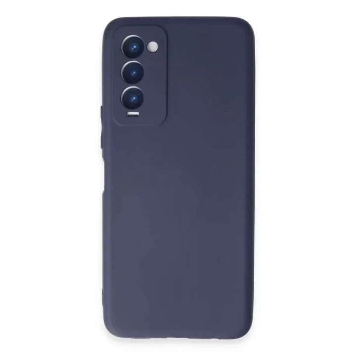 Mey İthalat®  Tecno Camon 18 Kılıf First Silikon - Lacivert