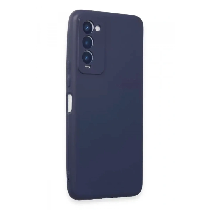 Mey İthalat®  Tecno Camon 18 Kılıf First Silikon - Lacivert