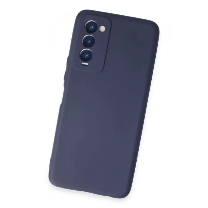 Mey İthalat®  Tecno Camon 18 Kılıf First Silikon - Lacivert