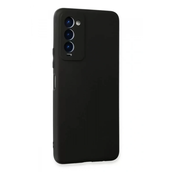 Mey İthalat®  Tecno Camon 18 Kılıf First Silikon - Siyah