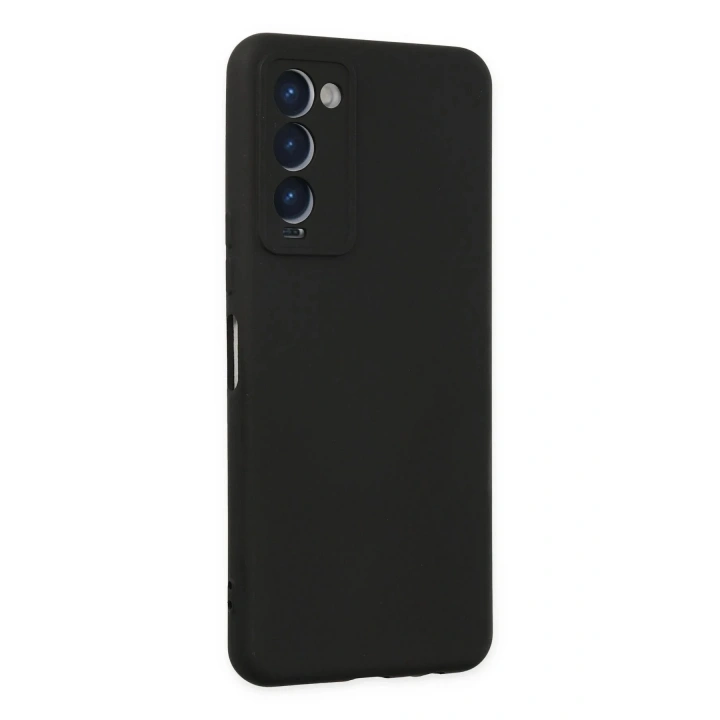 Mey İthalat®  Tecno Camon 18 Kılıf Nano içi Kadife Silikon - Siyah