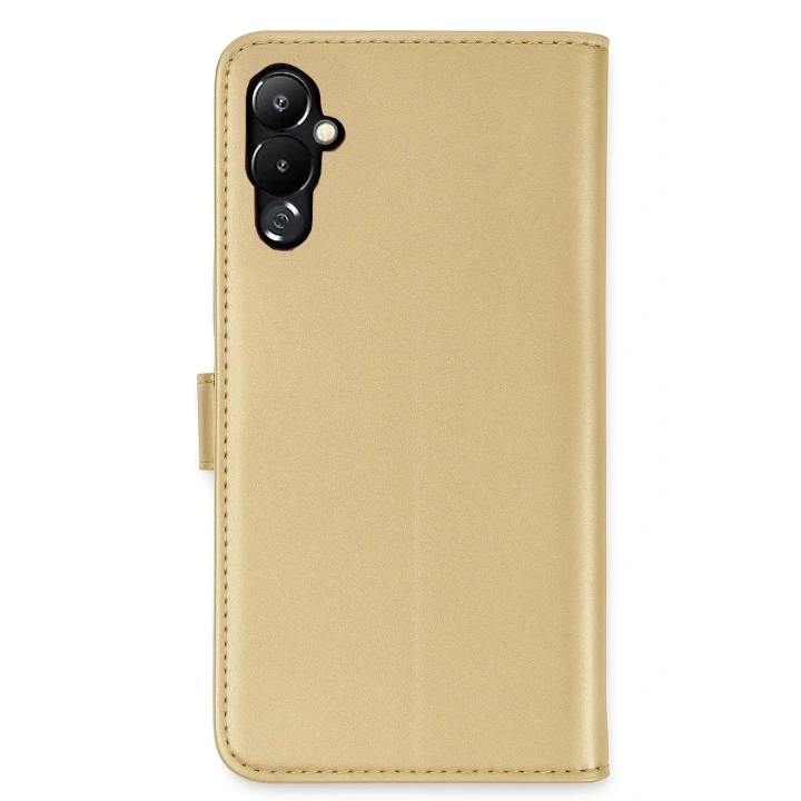 Mey İthalat®  Tecno Pova 4 Kılıf Trend S Plus Kapaklı Kılıf - Gold