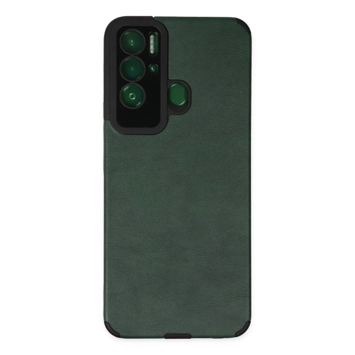 Mey İthalat®  Tecno Pova Neo Kılıf Loop Deri Silikon - Yeşil