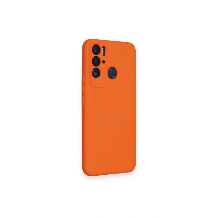 Mey İthalat®  Tecno Pova Neo Kılıf Nano içi Kadife Silikon - Turuncu