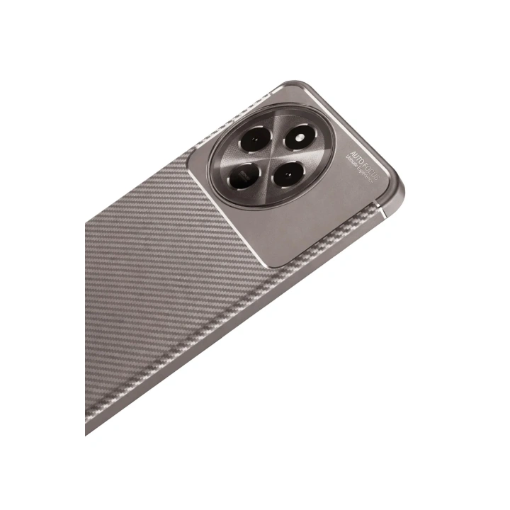 Mey İthalat®  Tecno Spark 30 Pro Kılıf Auto Focus Karbon Kapak - Gri