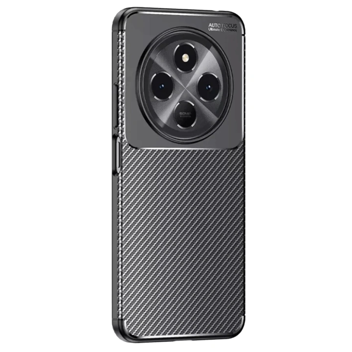 Mey İthalat®  Tecno Spark 30C Kılıf Auto Focus Karbon Kapak - Siyah