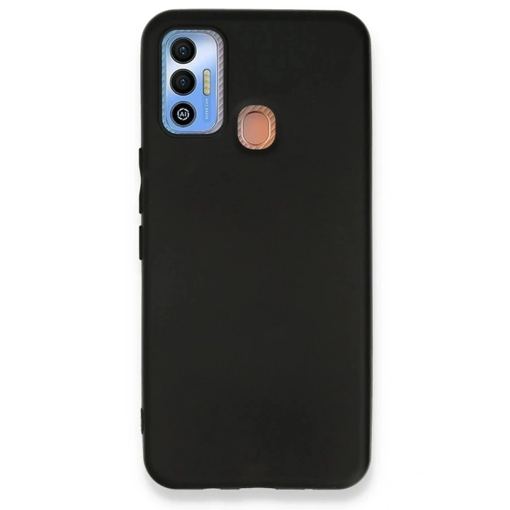 Mey İthalat®  Tecno Spark 7T Kılıf First Silikon - Siyah