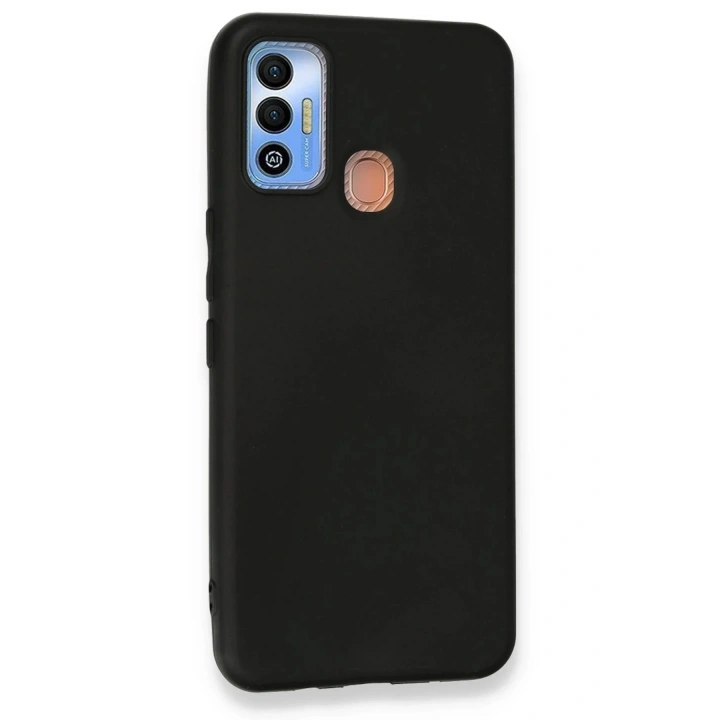 Mey İthalat®  Tecno Spark 7T Kılıf First Silikon - Siyah
