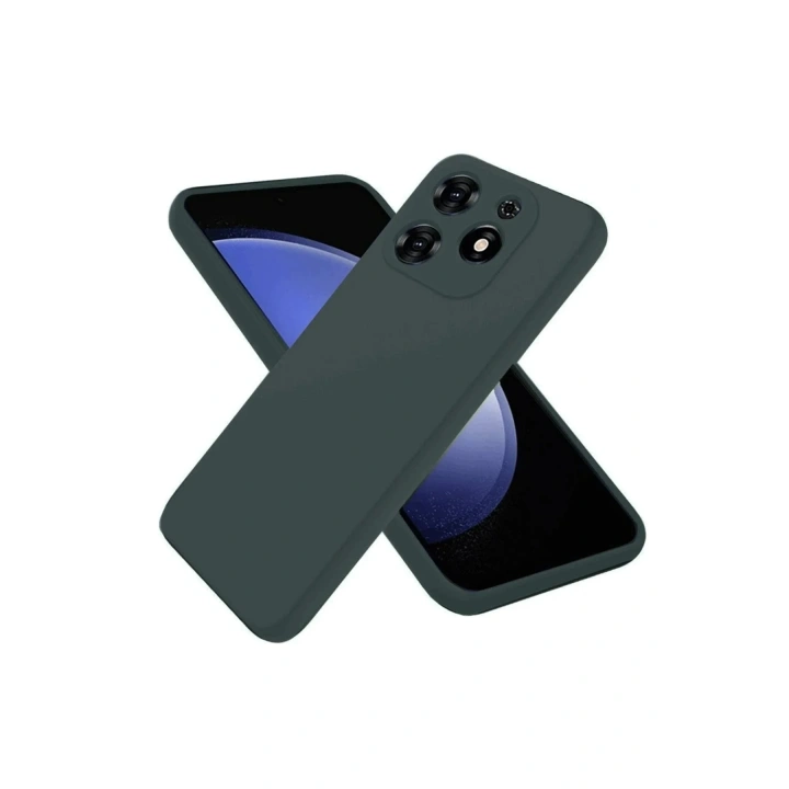 Mey İthalat®  Tecno Spark Go 2024 Kılıf First Silikon - Koyu Yeşil