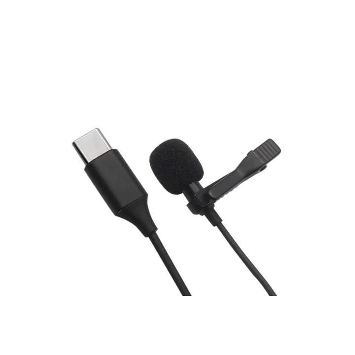 Mey İthalat®  Type-C 2 Metre Double Mikrofon - Siyah