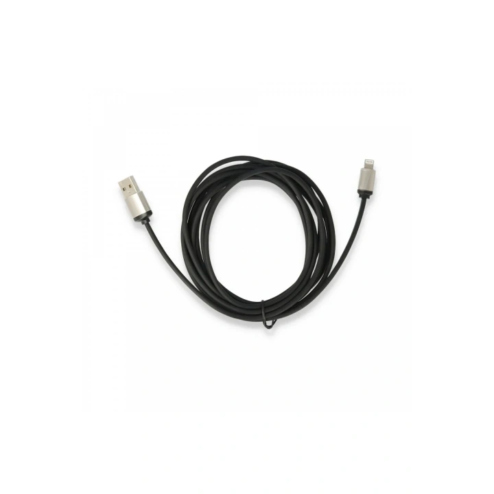 Mey İthalat®  USB to Lightning 3m Kablo - Siyah