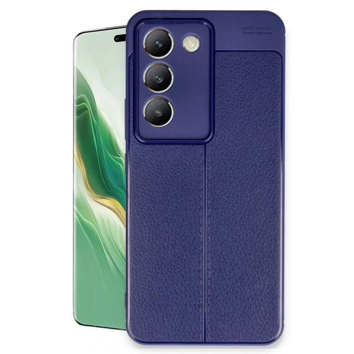 Mey İthalat®  Vivo V30 Lite 4G Kılıf Auto Focus Kapak - Lacivert