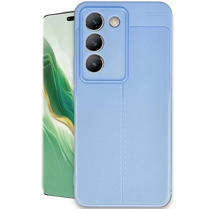 Mey İthalat®  Vivo V30 Lite 4G Kılıf Auto Focus Kapak - Mavi