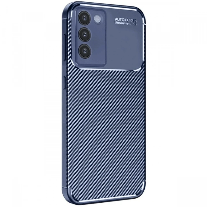 Mey İthalat®  Vivo V30 Lite 4G Kılıf Auto Focus Karbon Kapak - Lacivert
