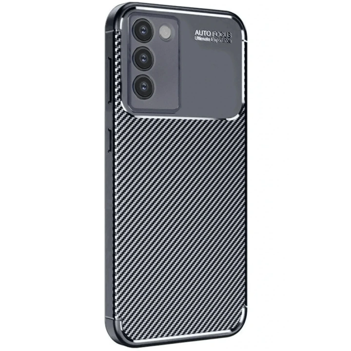 Mey İthalat®  Vivo V30 Lite 4G Kılıf Auto Focus Karbon Kapak - Siyah