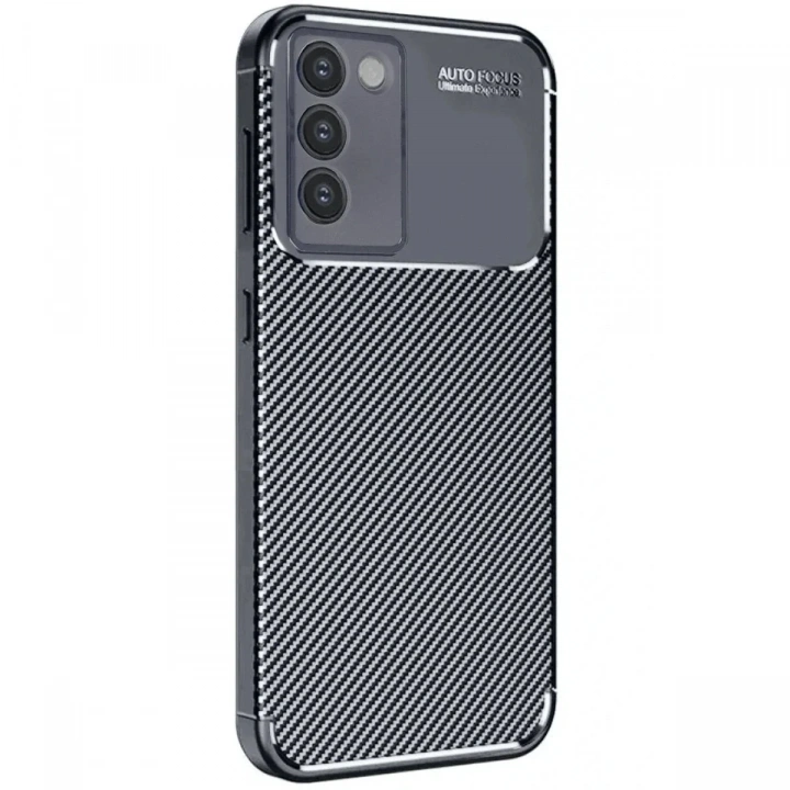 Mey İthalat®  Vivo V30 Lite 4G Kılıf Auto Focus Karbon Kapak - Siyah
