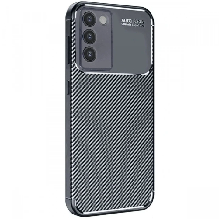 Mey İthalat®  Vivo V30 Lite 4G Kılıf Auto Focus Karbon Kapak - Siyah