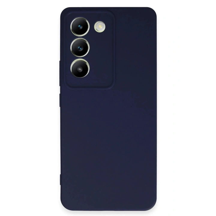 Mey İthalat®  Vivo V30 Lite 4G Kılıf First Silikon - Lacivert